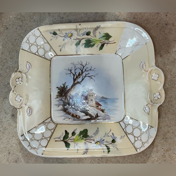 Antique‎ Vintage Karlsbad BBD Hand Painted Plate Numbered 15 - Picture 1 of 14